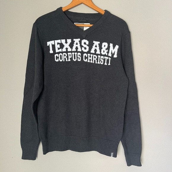 Texas A&M Corpus Christi College Embroidered Pullover‎ Sweater Size Small Cotton - Picture 1 of 4